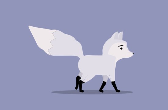 روباه برفی با CSS Animation